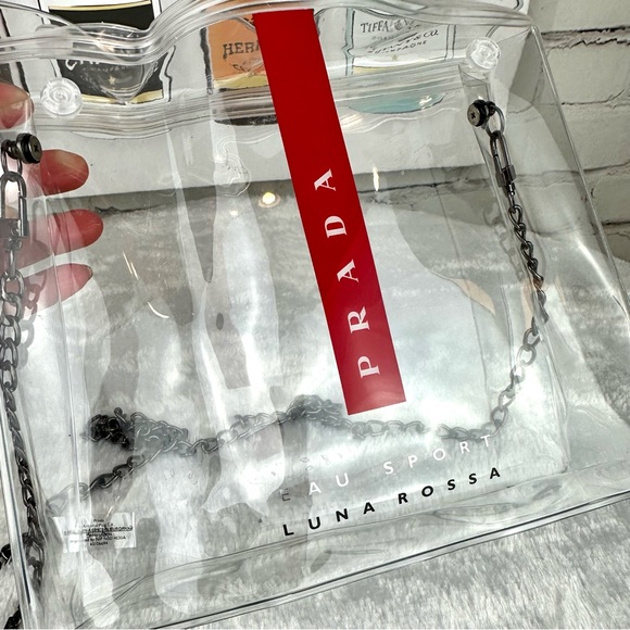 PRADA beauty line CLEAR crossbody bag for game day events with fragrances - Picture 4 of 9